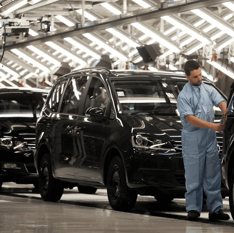 Chaine de montage du Volkswagen Sharan