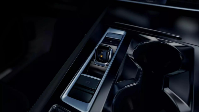 Palanca de Shift by Wire en la más reciente edición de Cross Sport de Volkswagen.