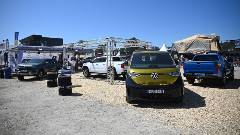 Volkswagen Transportbilars monter på Sweden Rock 2023