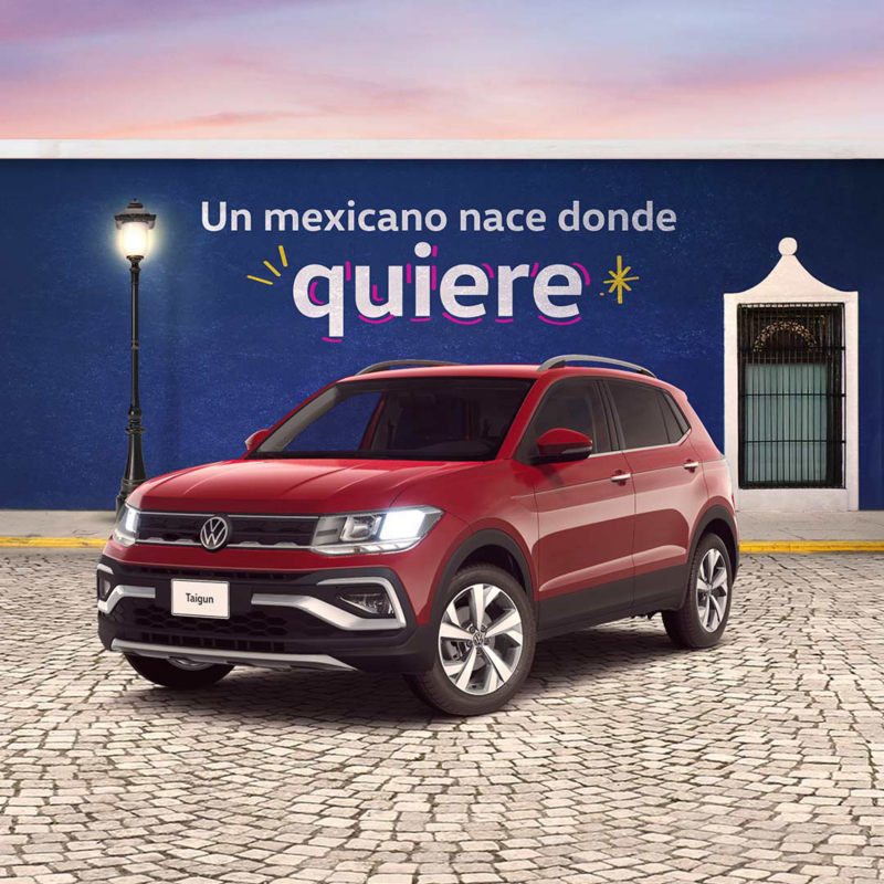 Taigun de Volkswagen. SUV 5 pasajeros en color rojo
