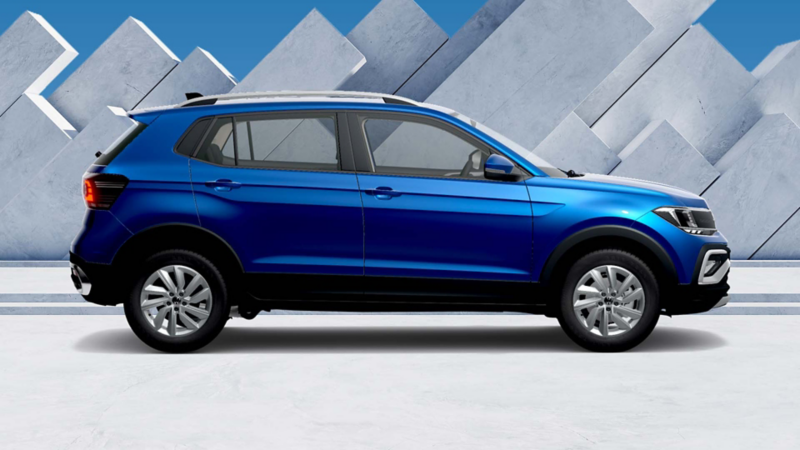 Nuevo Taigun 2023. SUV compacto de Volkswagen en color azul.