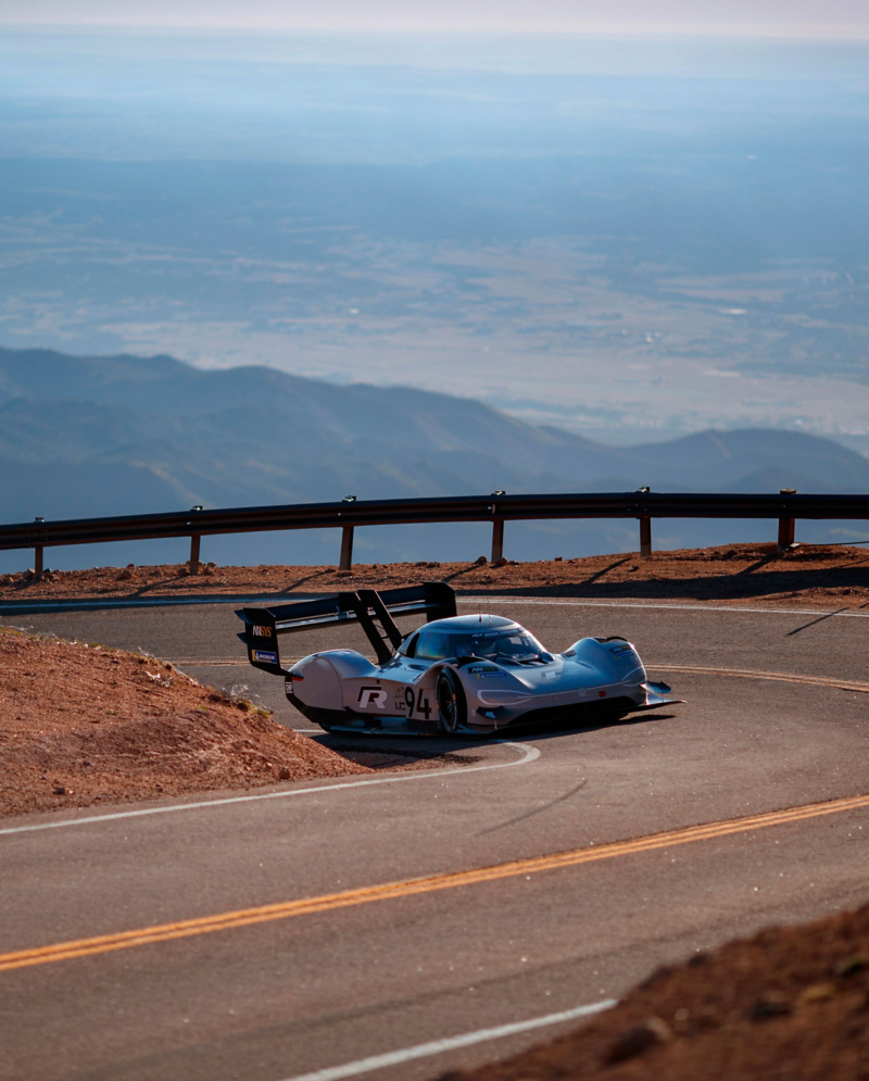 Close corner on the track