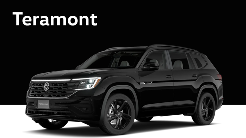 Black Teramont on a black background