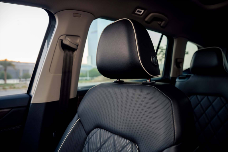 The ventilated front seats of the Volkswagen Teramont
