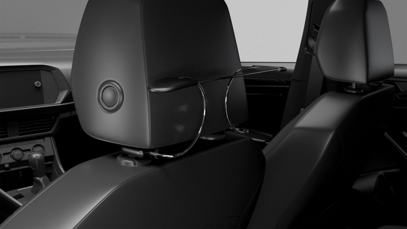 Percha VW para colocar en asiento. Accesorio original disponible en concesionarias VW en México. 