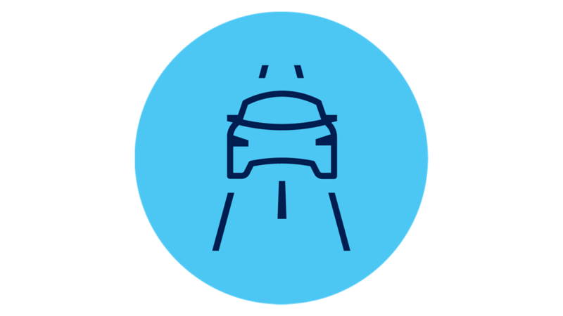 Volkswagen Approved provkörning ikon.