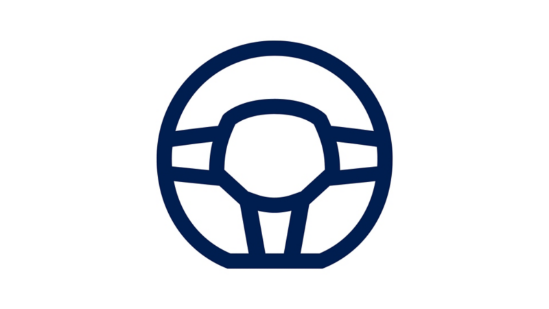 Icon of a steering wheel