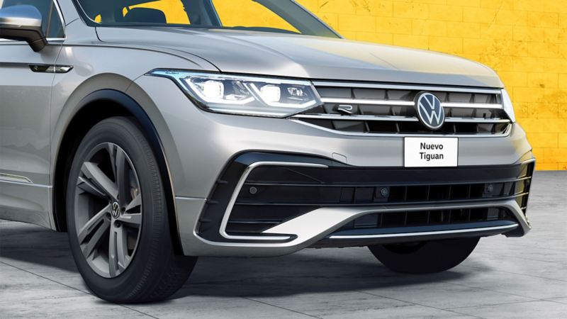 Fotografía de Nuevo Tiguan 2022, SUV Volkswagen con nueva parrilla frontal más ancha. 