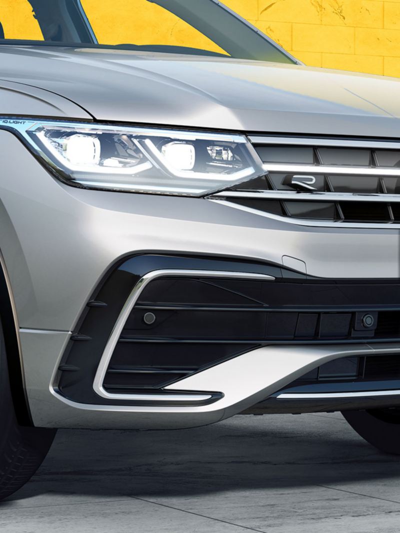 Fotografía de Nuevo Tiguan 2022, SUV Volkswagen con nueva parrilla frontal más ancha. 