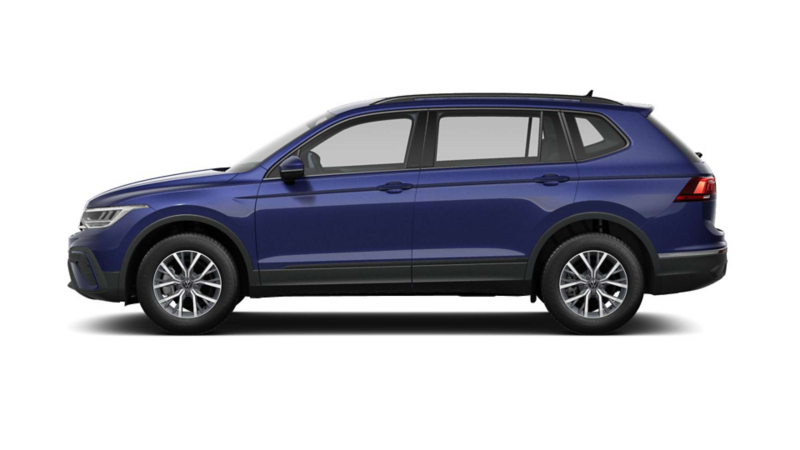 Tiguan 2024, versión Trendline Plus en color azul. 