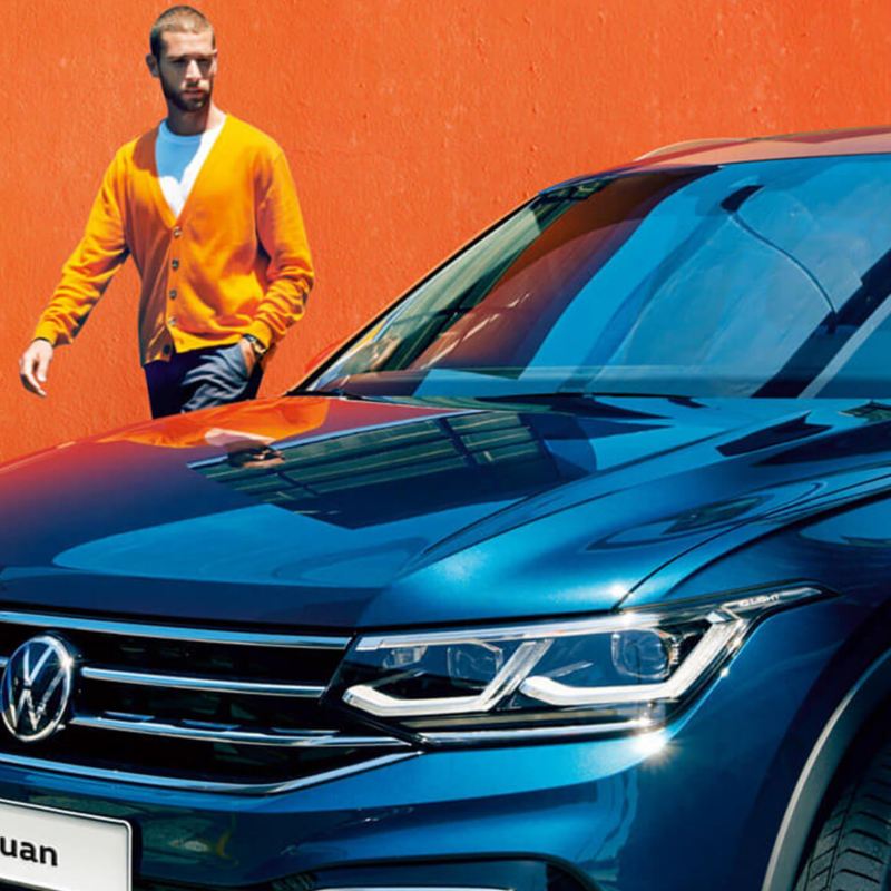 Volkswagen Tiguan with male