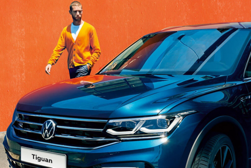 Volkswagen Tiguan with male