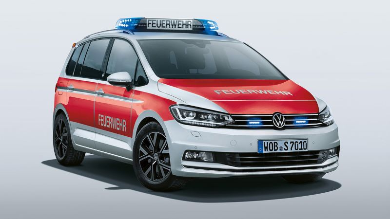 Volkswagen für Rettungsdienste – der Touran als Feuerwehr Kommandowagen KdoW