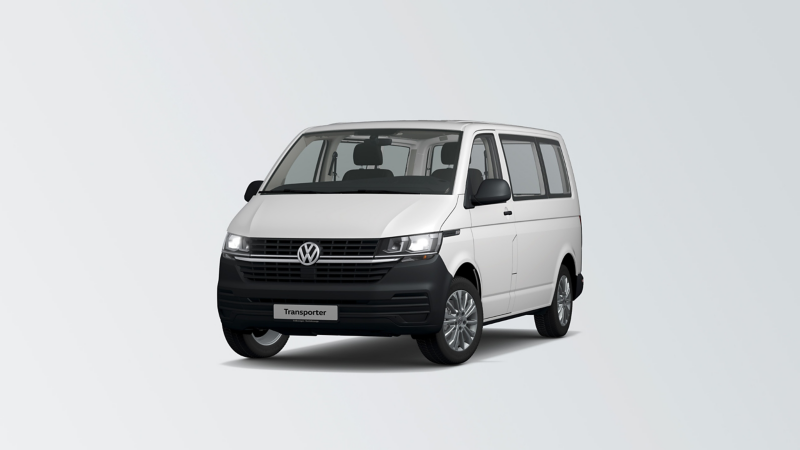 Frontansicht des VW Transporter 6.1 Kombi EcoProfi.