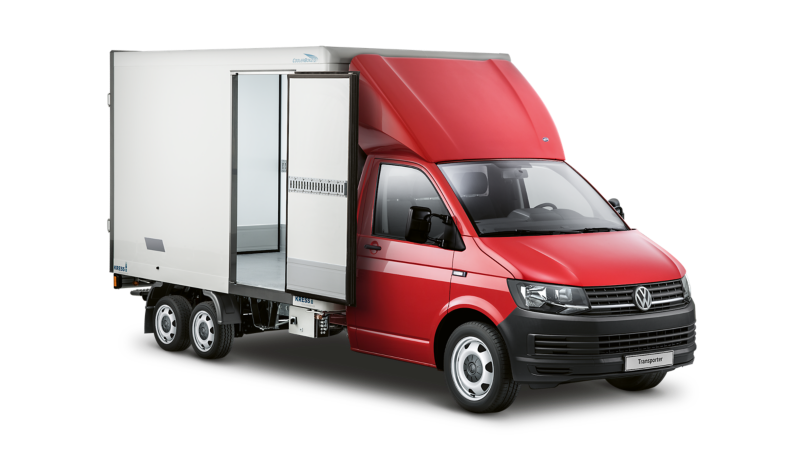 Volkswagen Transporter chłodnia/izoterma na podwoziu.