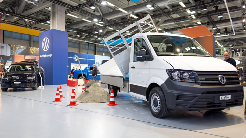 Il VW Crafter con area di carico rialzata