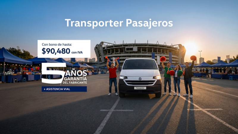 Adquiere un camioneta de trabajo Volkswagen Transporter a precio promocional