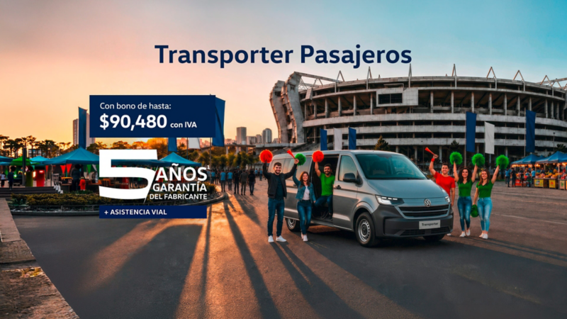 Adquiere un camioneta de trabajo Volkswagen Transporter a precio promocional