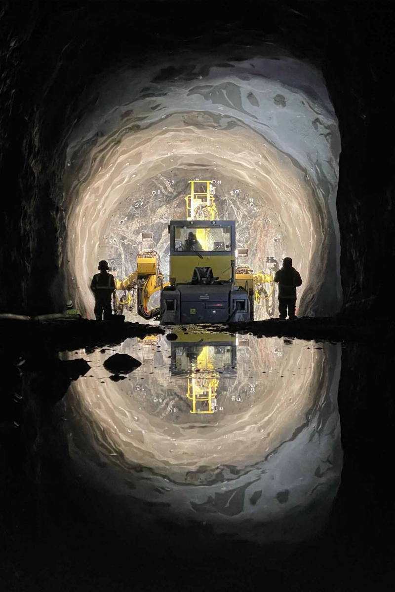 Tunnelbanebygget i Stockholm.