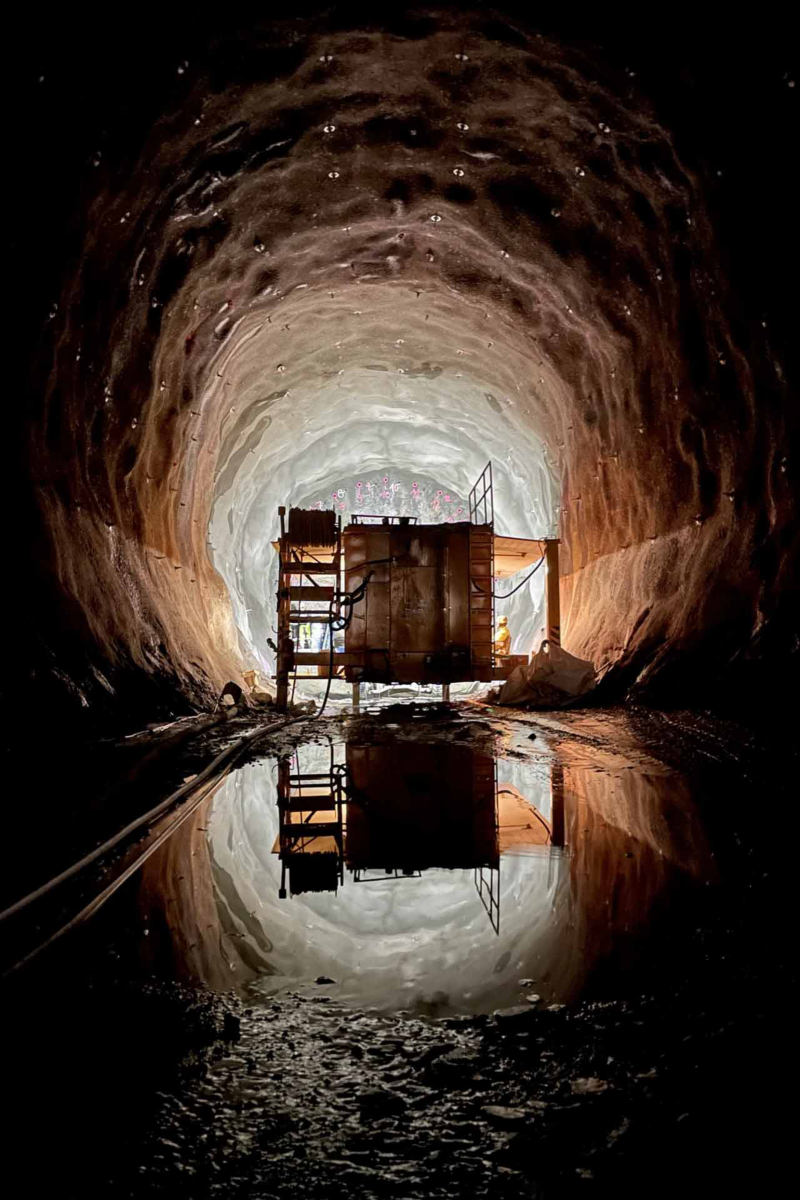 Tunnelbanebygget i Stockholm.
