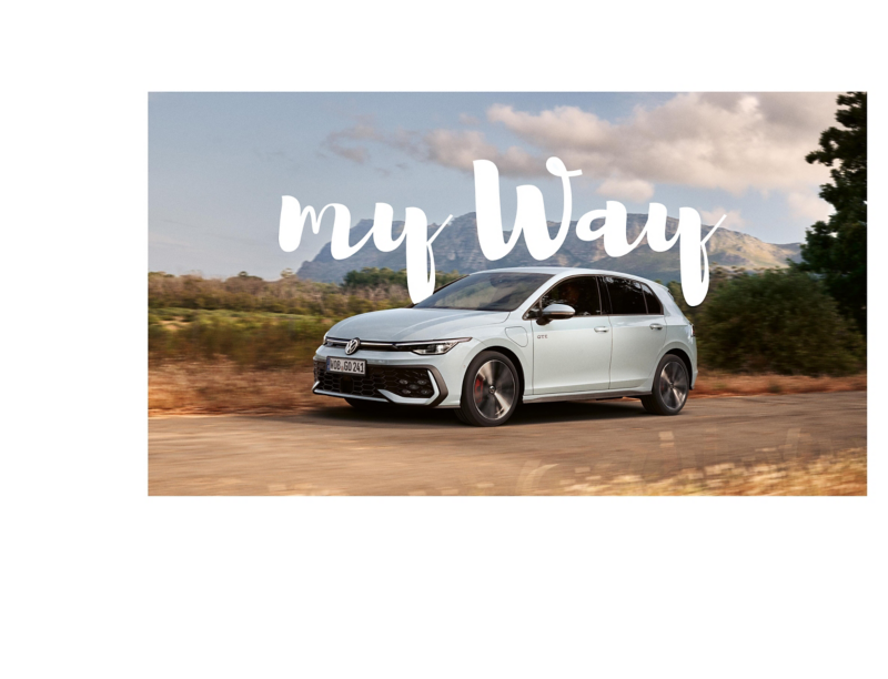 Volkswagen Tiguan de color rojo con el logo My Way