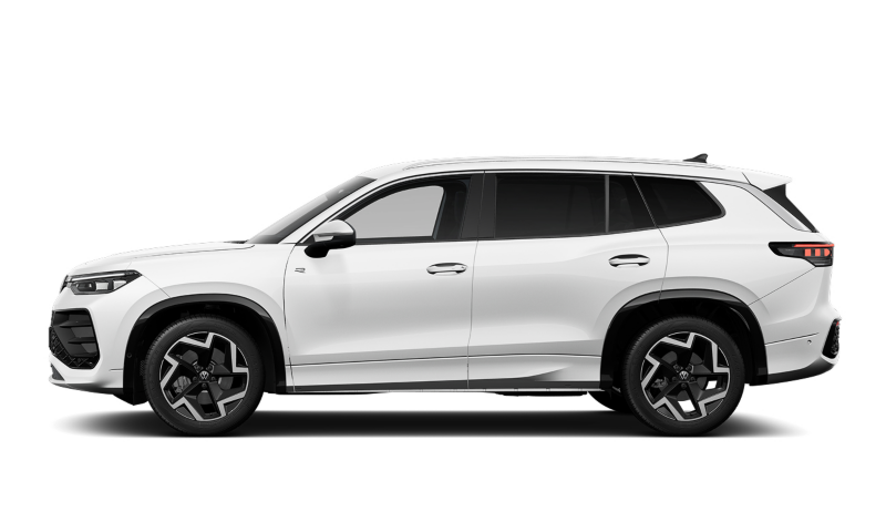 Tayron R-Line blanco sobre fondo blanco