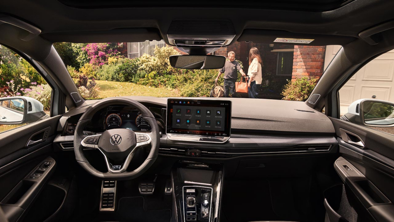 Vista del interior de un Volkswagen Golf Variant