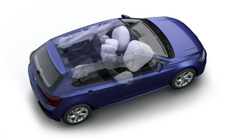 Gráfico de los airbags del Volkswagen Polo