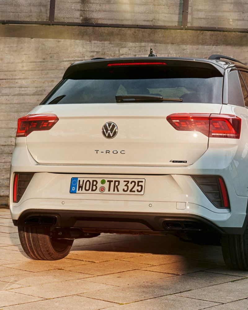 Vista trasera de un Volkswagen T-Roc