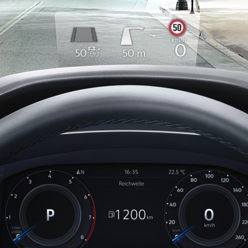 Detalle del Digital Cockpit del Volkswagen Tiguan Allspace