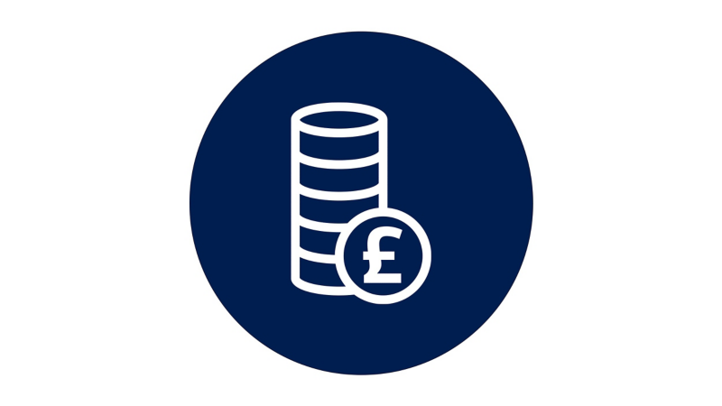 A graphic representing cost management. 