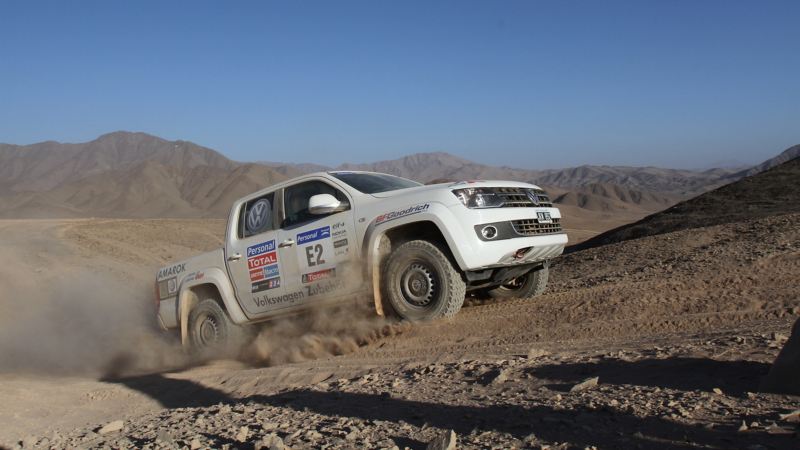 A 2010 VW Amarok at the Dakar rally