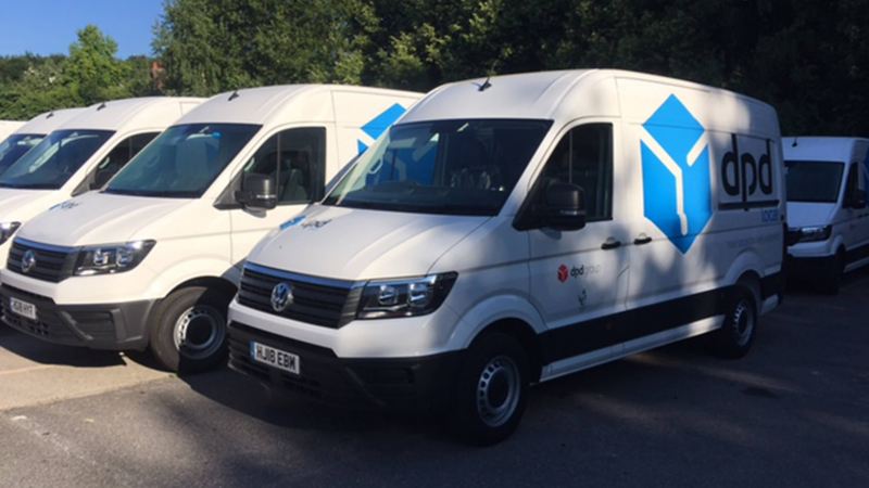 A Fleet of Volkswagen Commercial Vehicles for the DPD delivery services