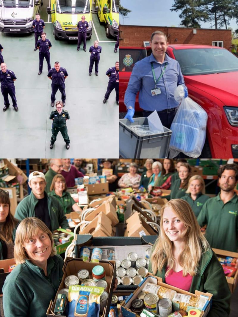 Employees from key businesses and their Volkswagen Commercial Vehicles