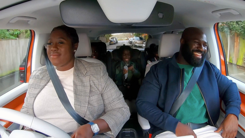 Image showing a still of the family inside the ID. Buzz scene taken from the video. 