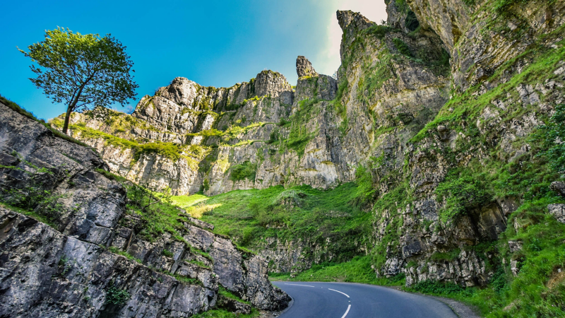 Cheddar Gorge landscape 