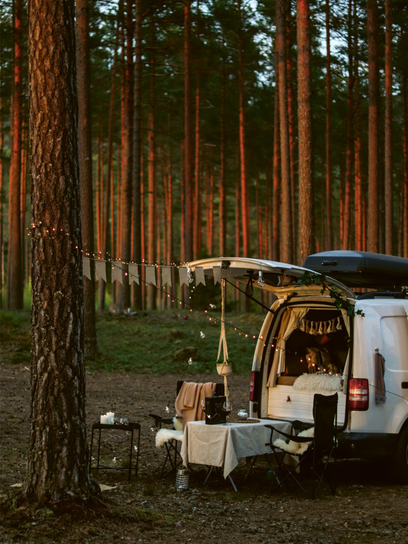 Magiskt och mysigt med ombyggd Caddy Maxi. @pegthevan