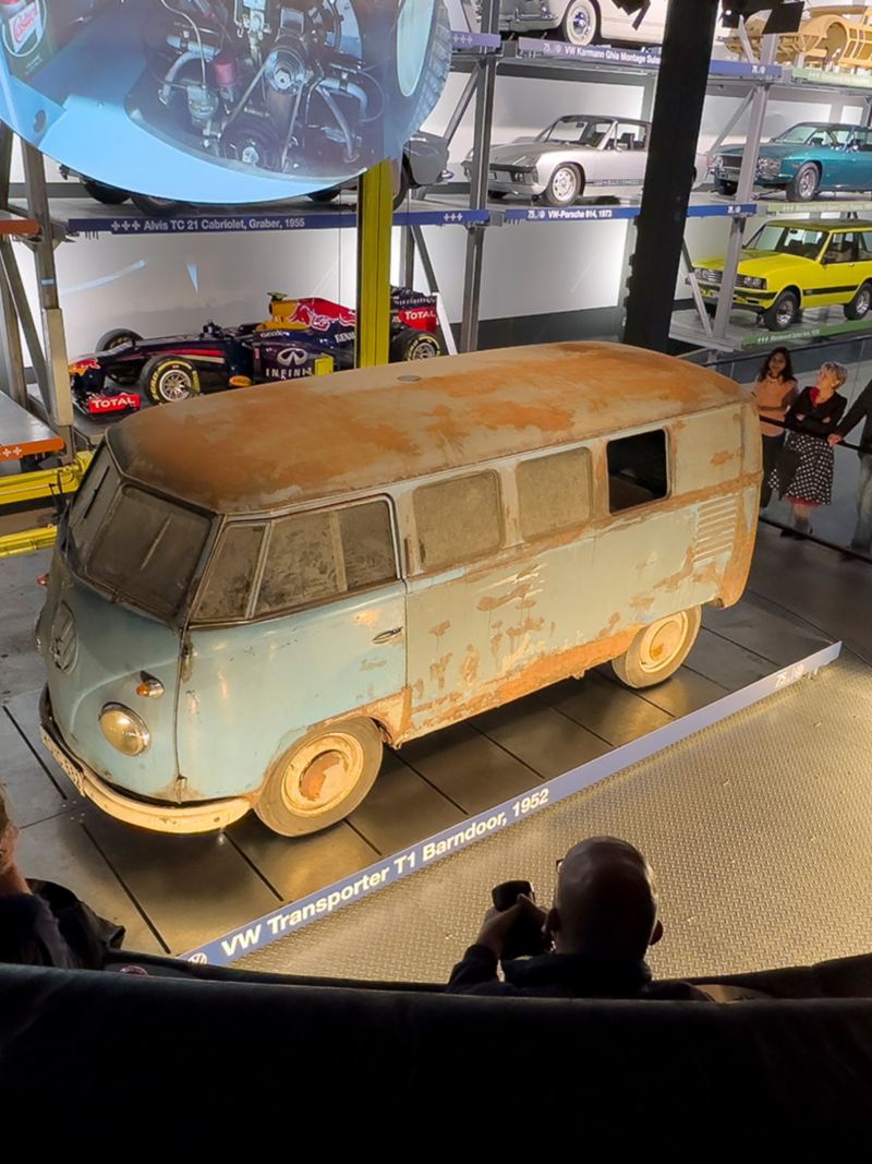 l'ancien VW Bulli exposé