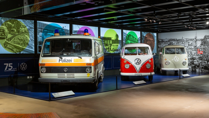3 VW Bullis nebeneinander