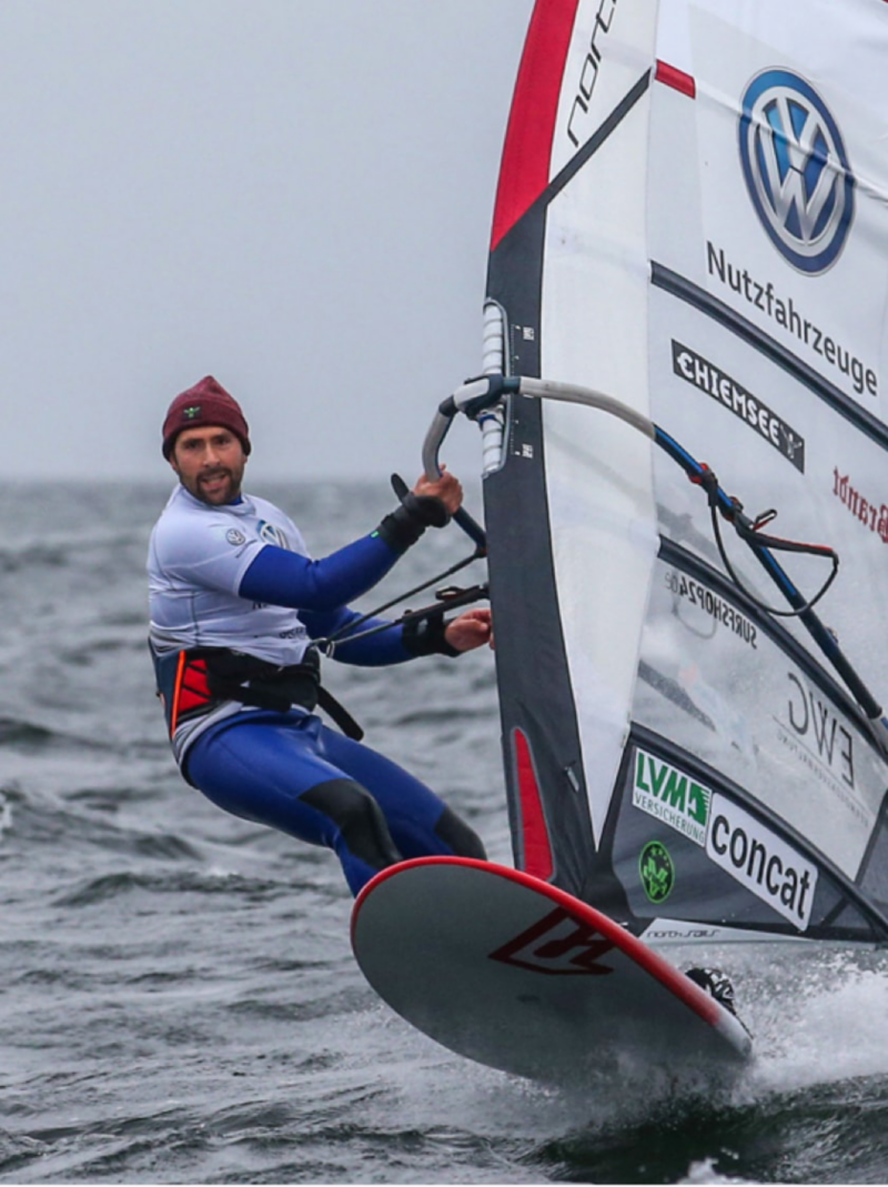 Den tyske verdensmester i windsurfing Vincent Langer