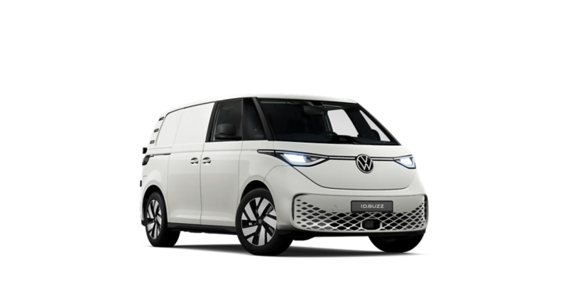 El skåpbilen VW ID Buzz Cargo i vit kulör