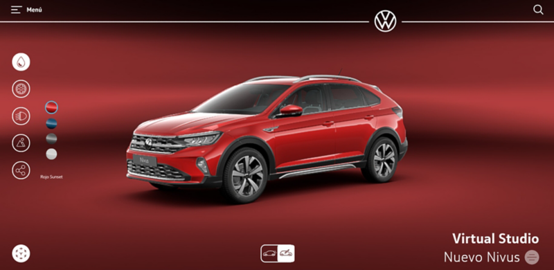 Nuevo Nivus 2022 de Volkswagen. Previsualización de SUVW en Virtual Studio.