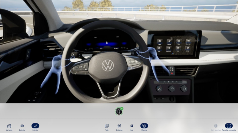 Configuración de versión y color del Volkswagen dentro de Vista 3D.