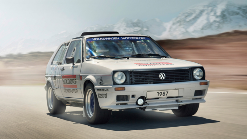 Ein 1987 Golf GTI Rennwagen