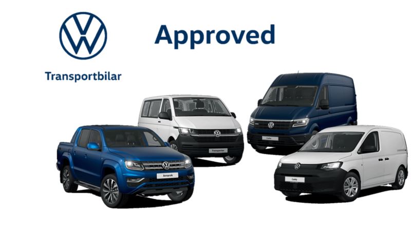 Volkswagen Approved, begagnade transportbilar: Amarok, Caddy, Crafter, Transporter