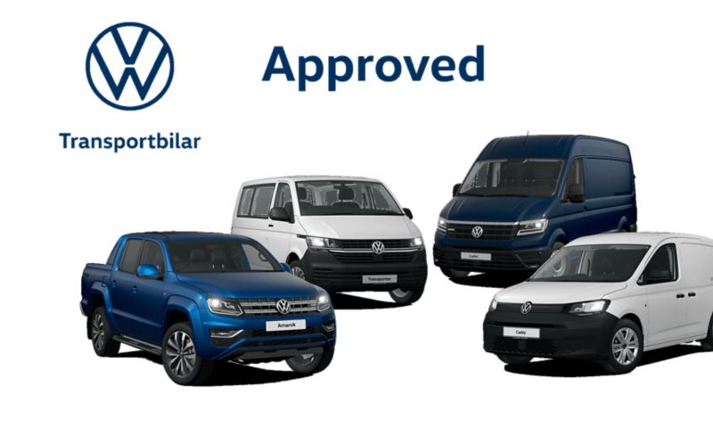 Volkswagen Approved begagnade VW Transporter, Caddy, Crafter, Amarok med garanti.