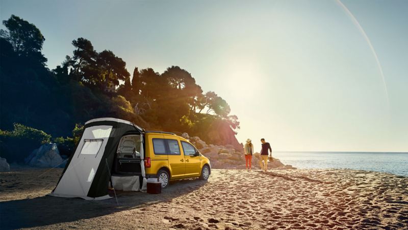 VW Caddy Beach - världens minsta husbil?