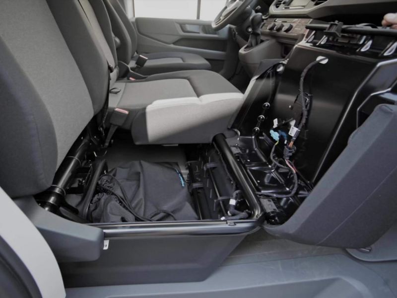 Compartimentosde almacenamiento en cabina VW e-Crafter