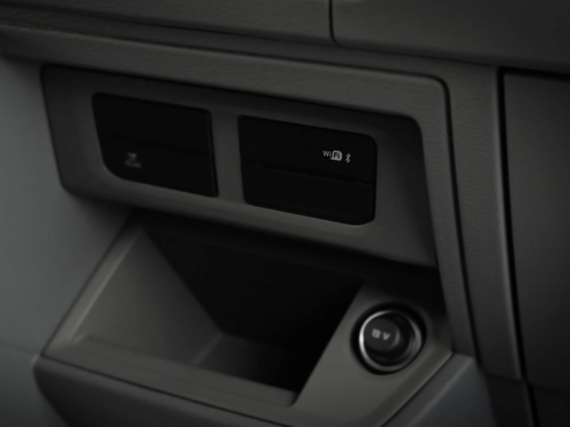 Puertos y conexiones para dispositivos móviles en VW e-Crafter