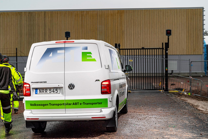Volkswagen transportbilar ABT e-Transporter bakifrån